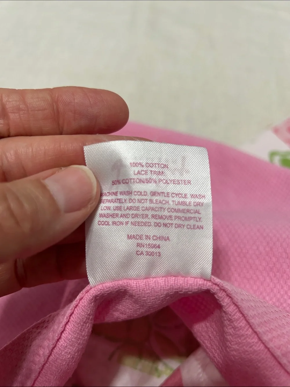 Lilly Pulitzer Patchwork Pillow Shams (2) Vibrant Pastel Floral With Lace Detail